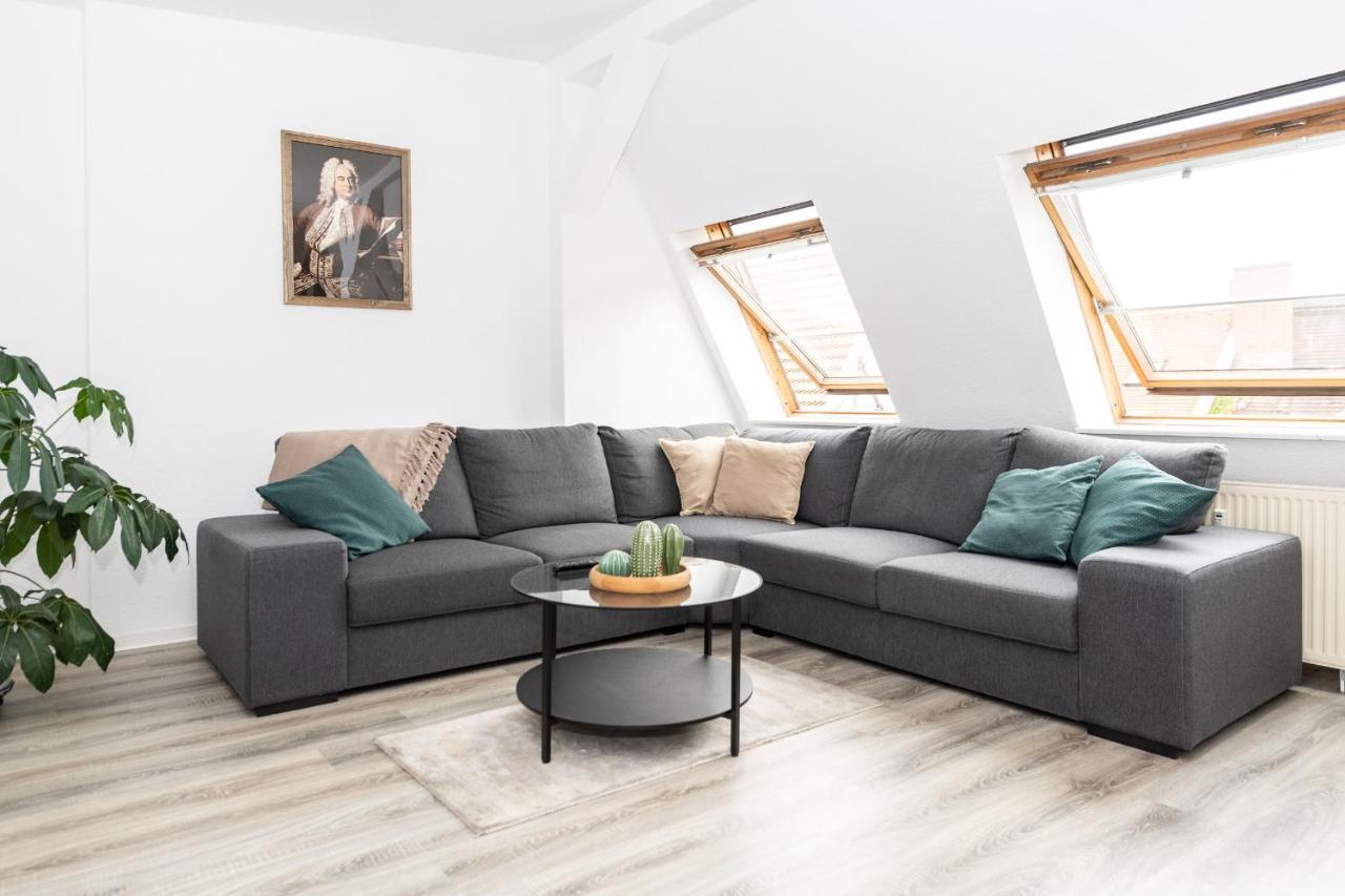 Ko-Living - Haendel Suite - Altstadt Mit Kueche, Smart Tv & Dachterrasse Halle  Kültér fotó